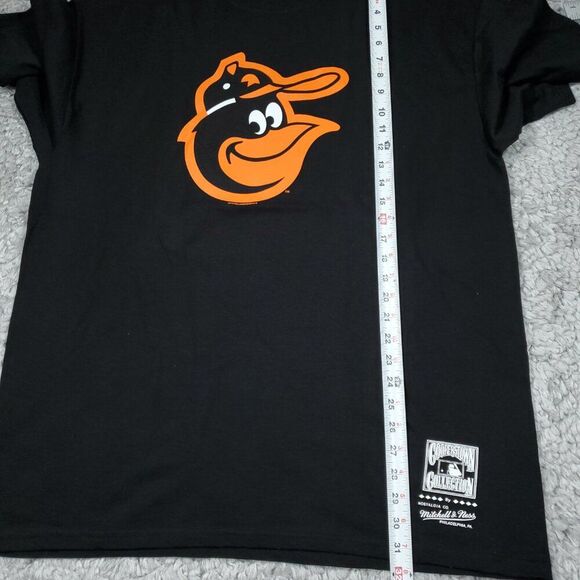 Baltimore Orioles Mitchell & Ness Cooperstown Collection Black Logo T-Shirt XL - Picture 6 of 6